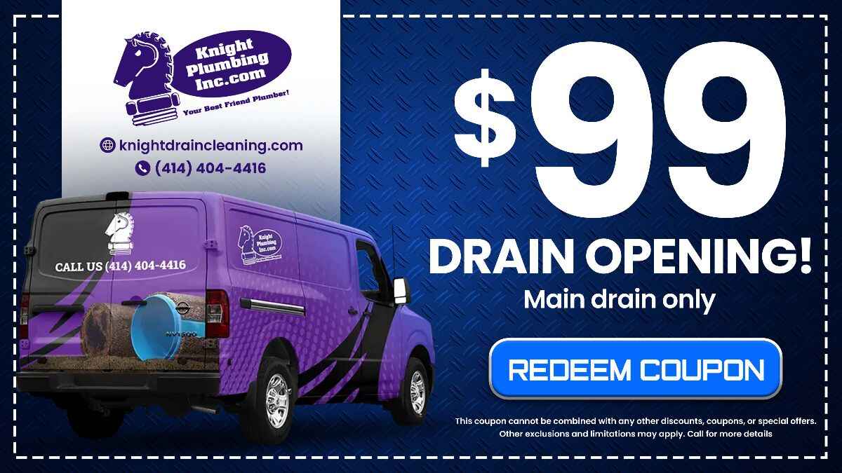 $99 Main Drain Opening Coupon