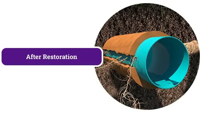 After Trenchless Pipe Restoration